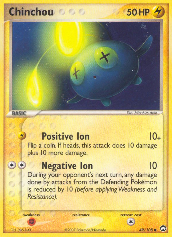 Chinchou (49/108) [EX: Power Keepers] | Jomio and Rueliete's Cards and Comics