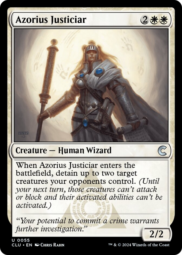 Azorius Justiciar [Ravnica: Clue Edition] | Jomio and Rueliete's Cards and Comics