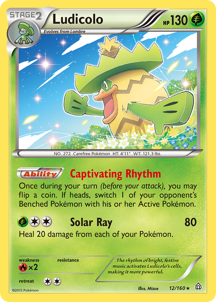 Ludicolo (12/160) [XY: Primal Clash] | Jomio and Rueliete's Cards and Comics