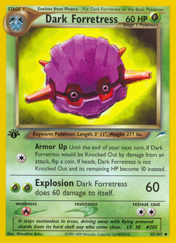 Dark Forretress (35/105) [Neo Destiny 1st Edition] | Jomio and Rueliete's Cards and Comics