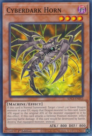 Cyberdark Horn [SDCS-EN013] Common | Jomio and Rueliete's Cards and Comics