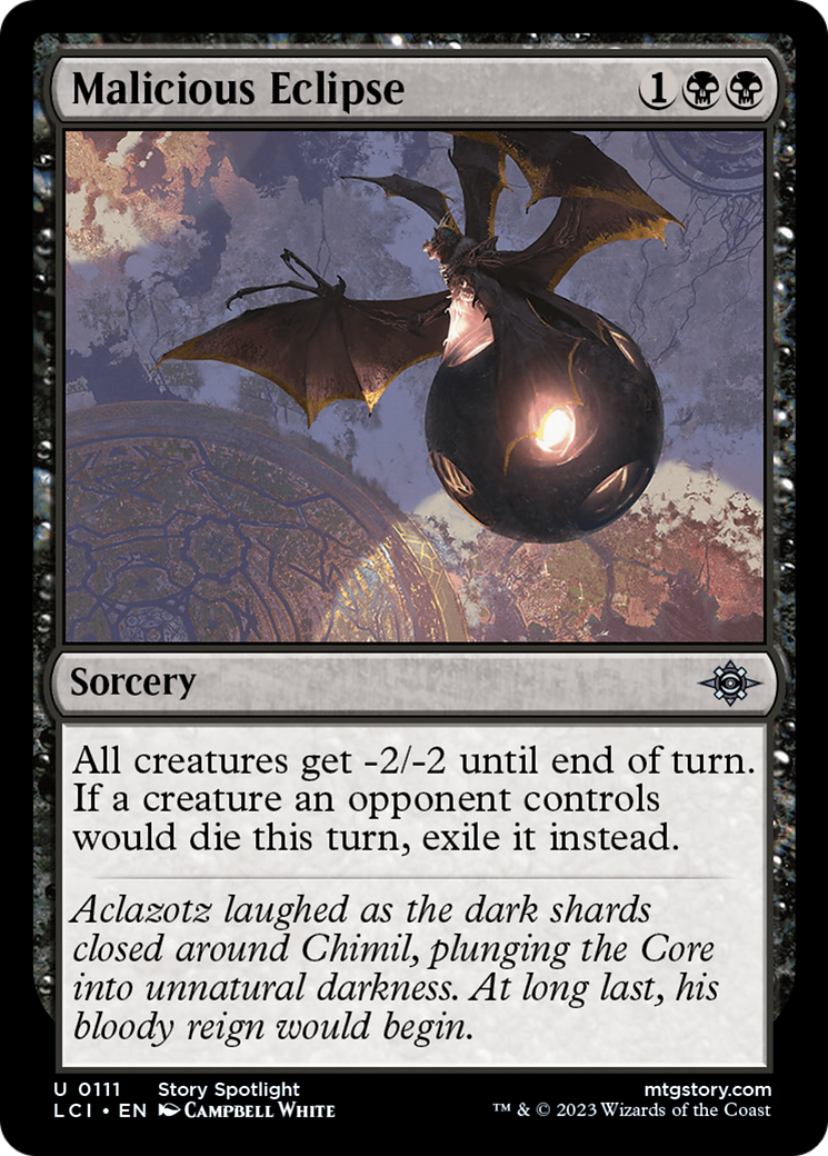 Malicious Eclipse [The Lost Caverns of Ixalan] | Jomio and Rueliete's Cards and Comics