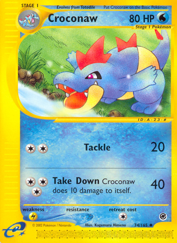 Croconaw (74/165) [Expedition: Base Set] | Jomio and Rueliete's Cards and Comics
