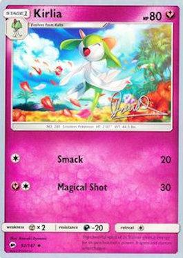 Kirlia (92/147) (Infinite Force - Diego Cassiraga) [World Championships 2017] | Jomio and Rueliete's Cards and Comics