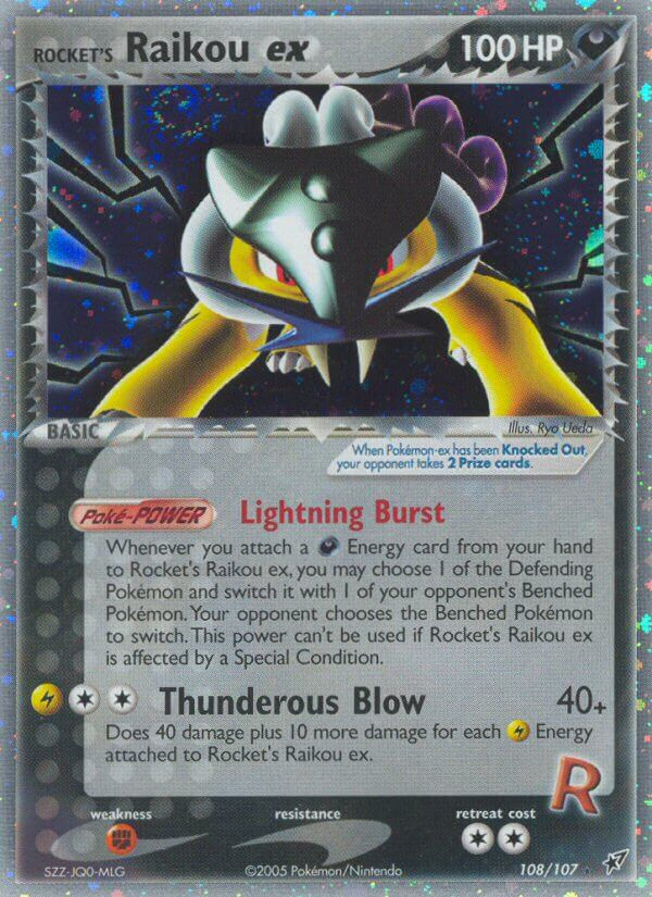 Rocket's Raikou ex (108/107) [EX: Deoxys] | Jomio and Rueliete's Cards and Comics
