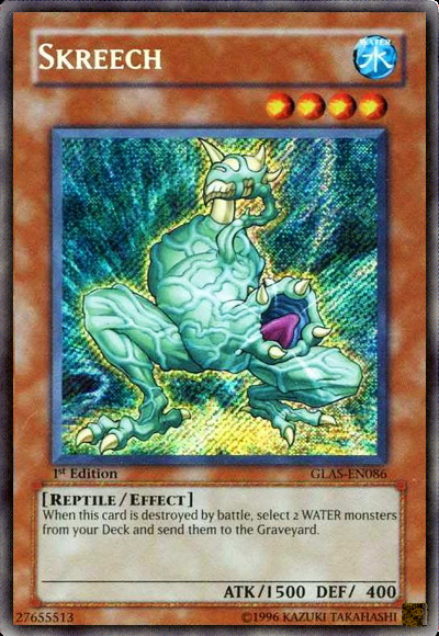 Skreech [GLAS-EN086] Secret Rare | Jomio and Rueliete's Cards and Comics