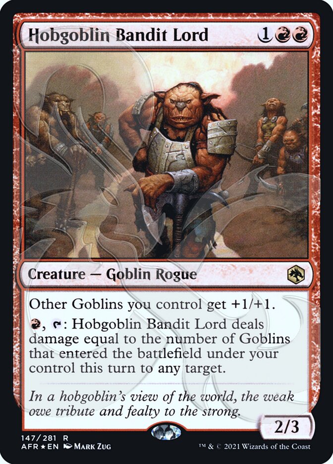 Hobgoblin Bandit Lord (Ampersand Promo) [Dungeons & Dragons: Adventures in the Forgotten Realms Promos] | Jomio and Rueliete's Cards and Comics