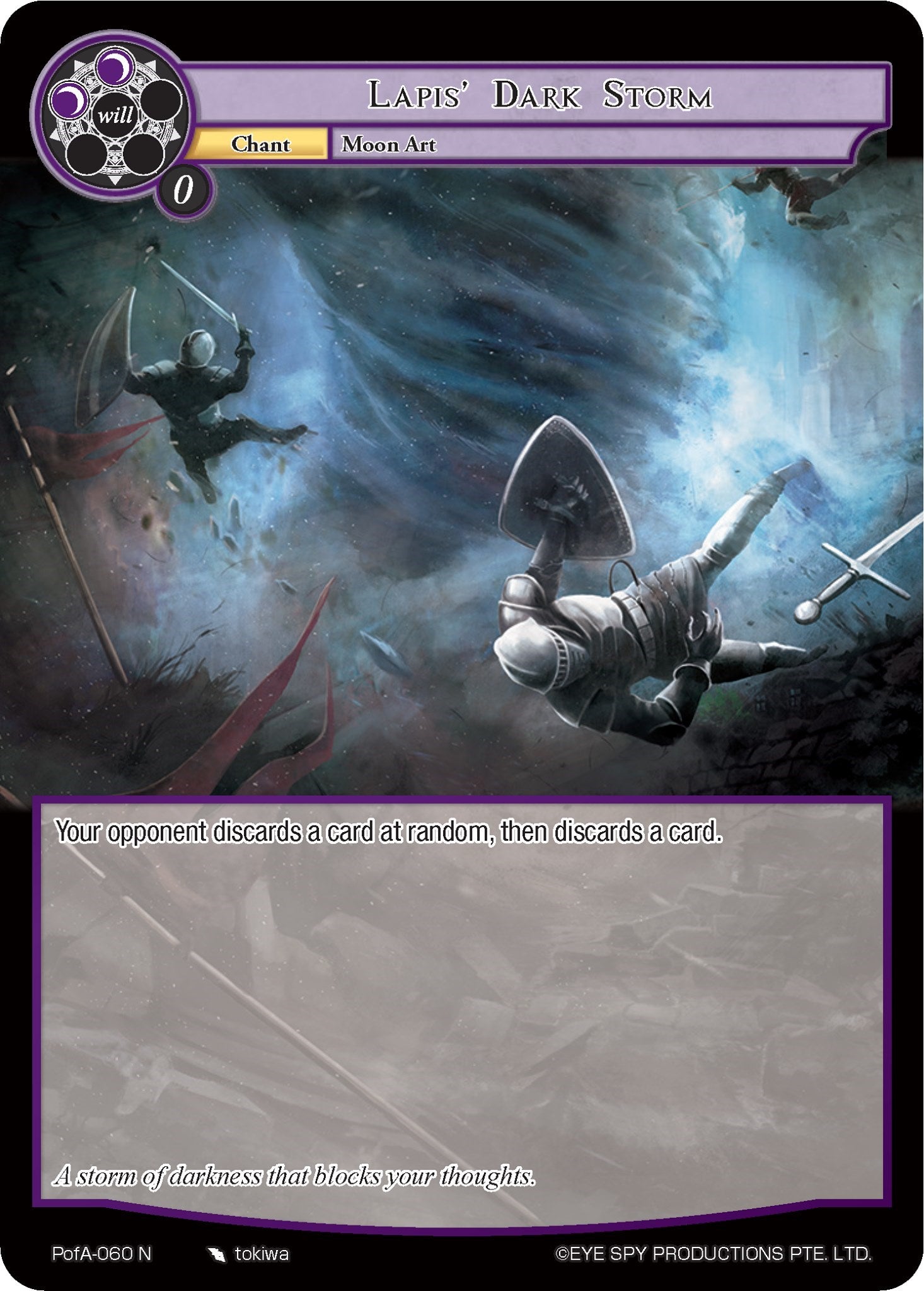 Lapis' Dark Storm (PofA-060) [Alice Origin IV: Prologue of Attoractia] | Jomio and Rueliete's Cards and Comics