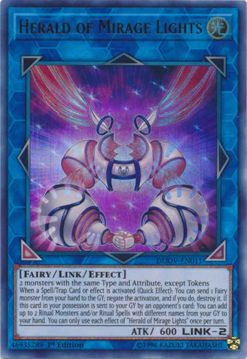Herald of Mirage Lights [DUOV-EN011] Ultra Rare | Jomio and Rueliete's Cards and Comics