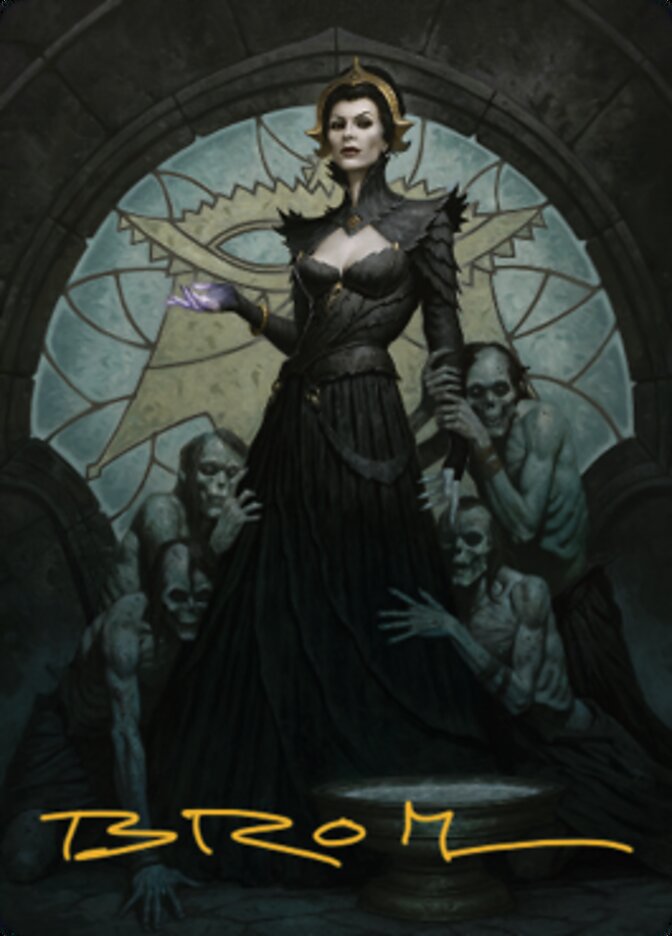 Liliana of the Veil Art Card (Gold-Stamped Signature) [Dominaria United Art Series] | Jomio and Rueliete's Cards and Comics