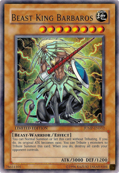 Beast King Barbaros [JUMP-EN032] Ultra Rare | Jomio and Rueliete's Cards and Comics
