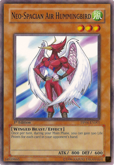 Neo-Spacian Air Hummingbird [DP06-EN001] Common | Jomio and Rueliete's Cards and Comics
