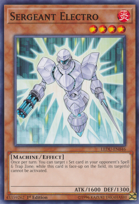 Sergeant Electro [LEDU-EN046] Common | Jomio and Rueliete's Cards and Comics