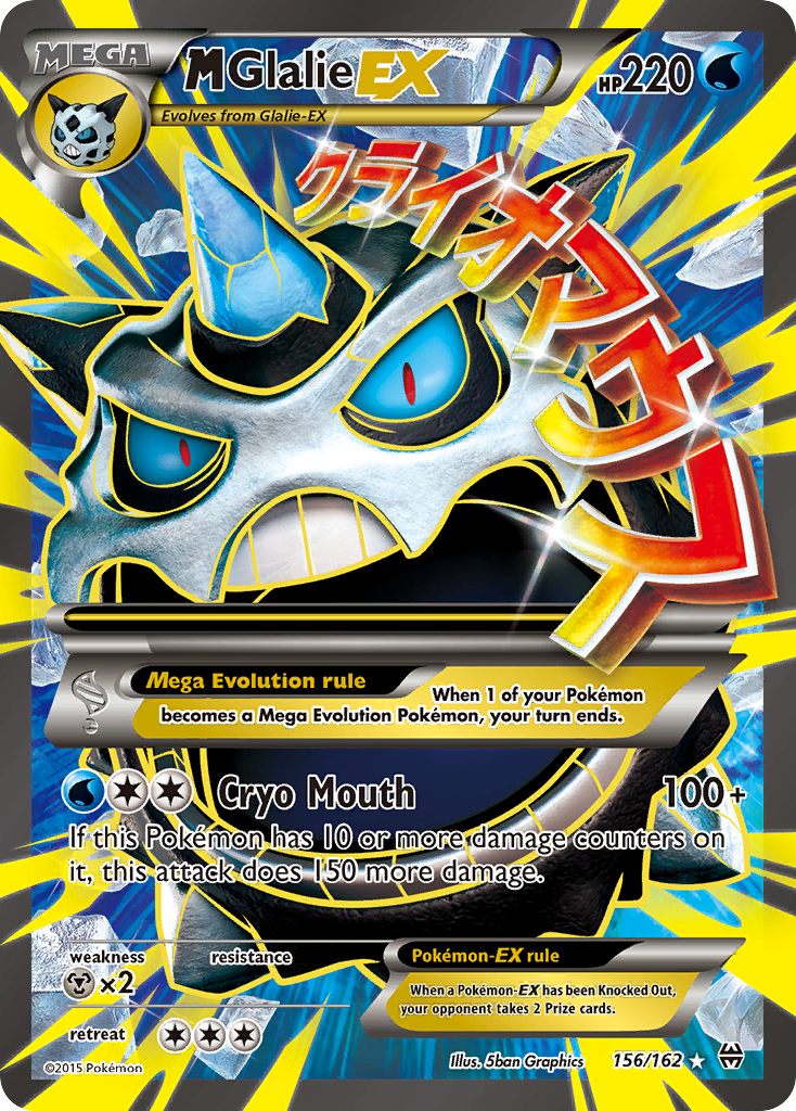 M Glalie EX (156/162) [XY: BREAKthrough] | Jomio and Rueliete's Cards and Comics
