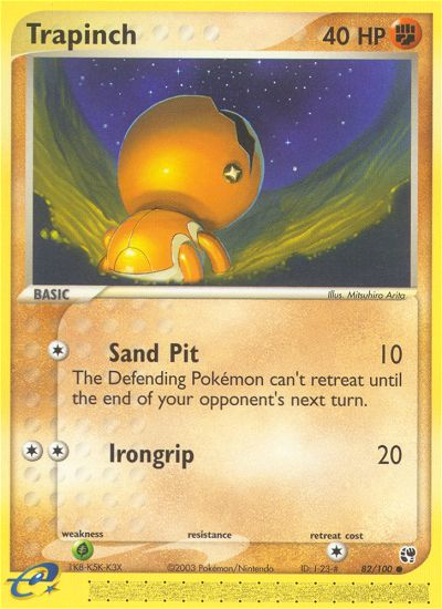 Trapinch (82/100) [EX: Sandstorm] | Jomio and Rueliete's Cards and Comics