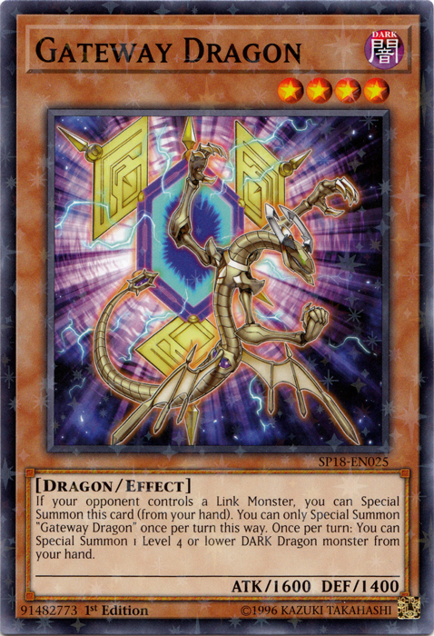 Gateway Dragon (Starfoil) [SP18-EN025] Starfoil Rare | Jomio and Rueliete's Cards and Comics