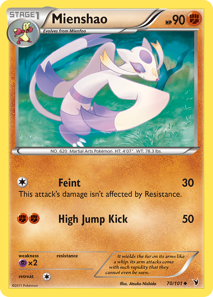 Mienshao (70/101) [Black & White: Noble Victories] | Jomio and Rueliete's Cards and Comics