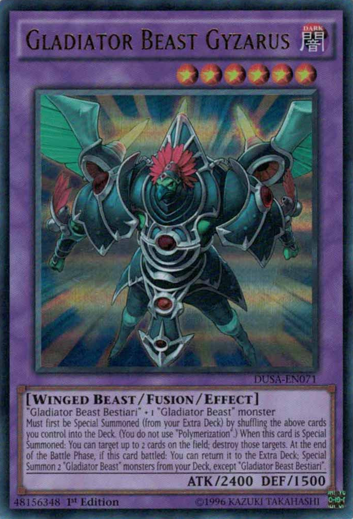 Gladiator Beast Gyzarus [DUSA-EN071] Ultra Rare | Jomio and Rueliete's Cards and Comics