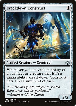 Crackdown Construct [Aether Revolt] | Jomio and Rueliete's Cards and Comics