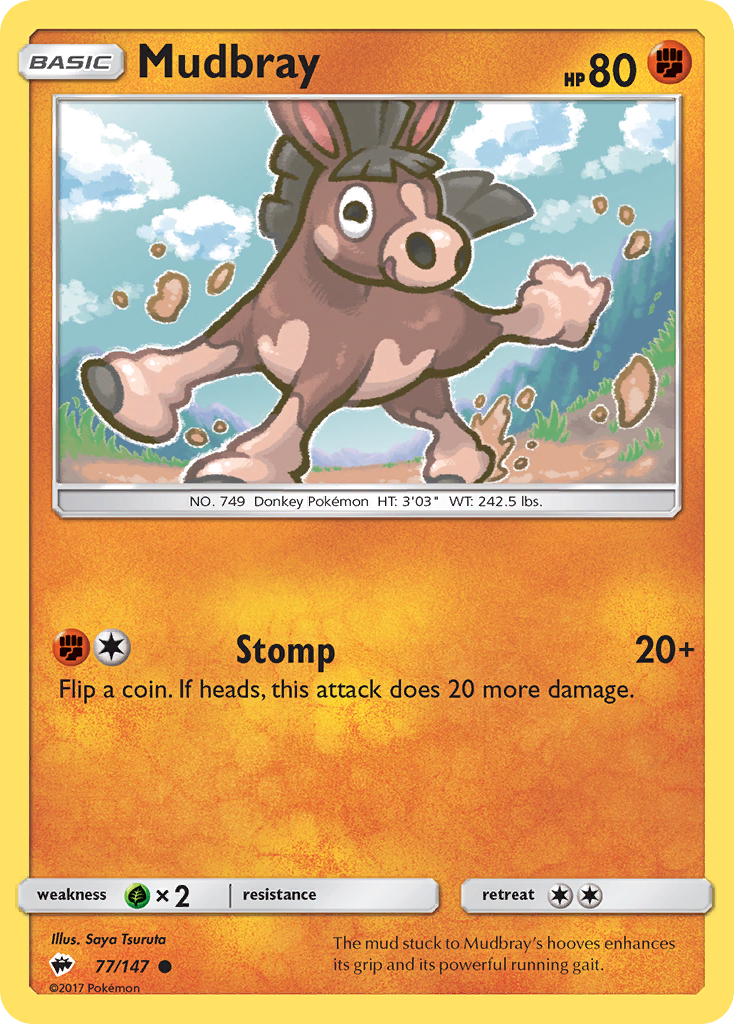 Mudbray (77/147) [Sun & Moon: Burning Shadows] | Jomio and Rueliete's Cards and Comics