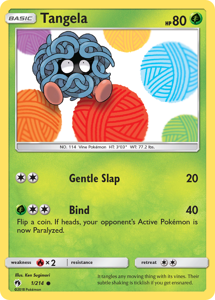 Tangela (1/214) [Sun & Moon: Lost Thunder] | Jomio and Rueliete's Cards and Comics