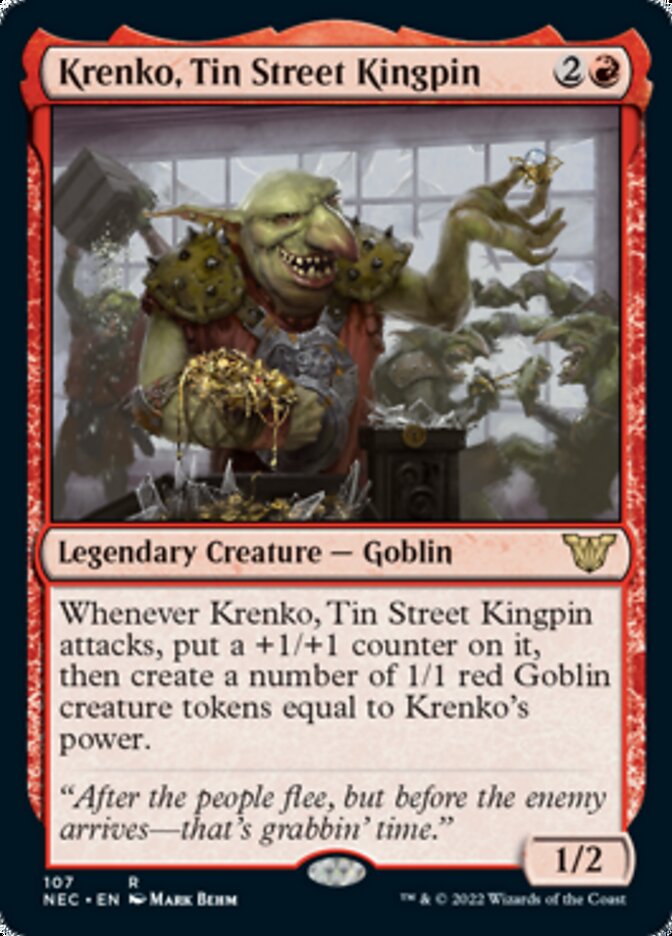 Krenko, Tin Street Kingpin [Kamigawa: Neon Dynasty Commander] | Jomio and Rueliete's Cards and Comics
