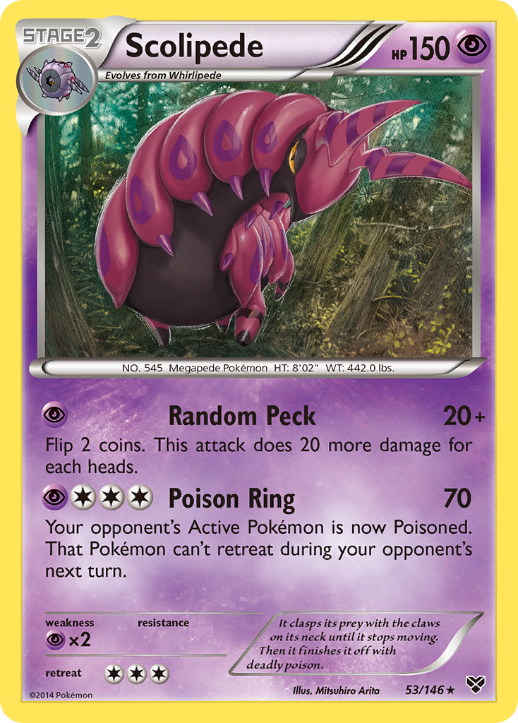 Scolipede (53/146) [XY: Base Set] | Jomio and Rueliete's Cards and Comics