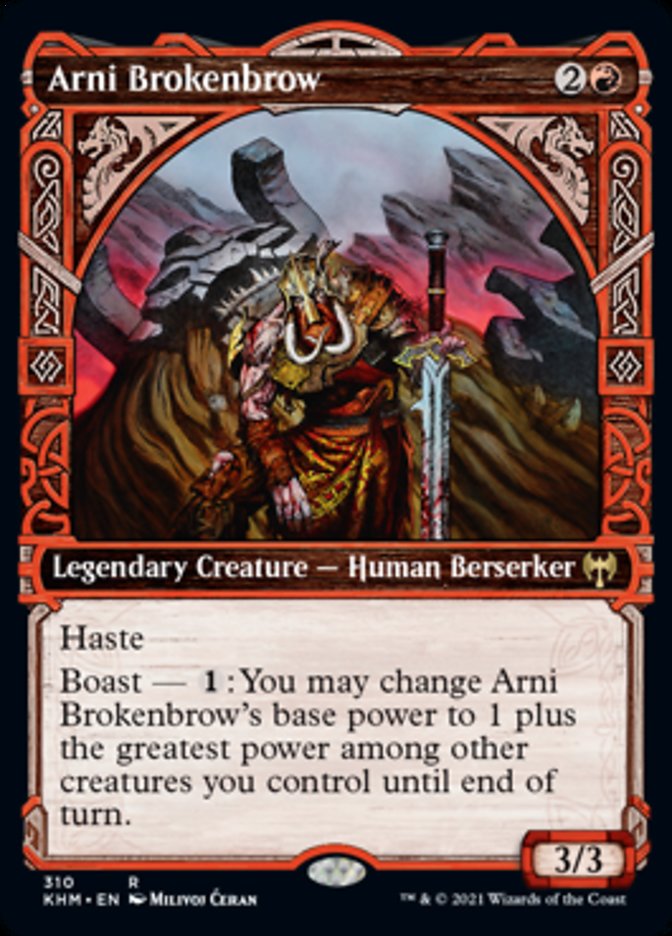 Arni Brokenbrow (Showcase) [Kaldheim] | Jomio and Rueliete's Cards and Comics