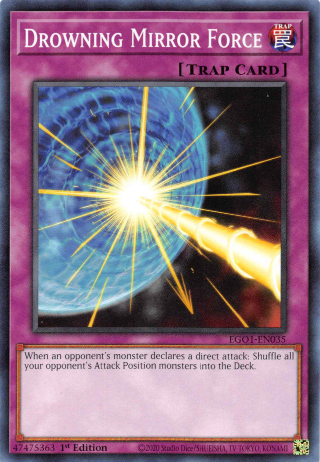 Drowning Mirror Force [EGO1-EN035] Common | Jomio and Rueliete's Cards and Comics