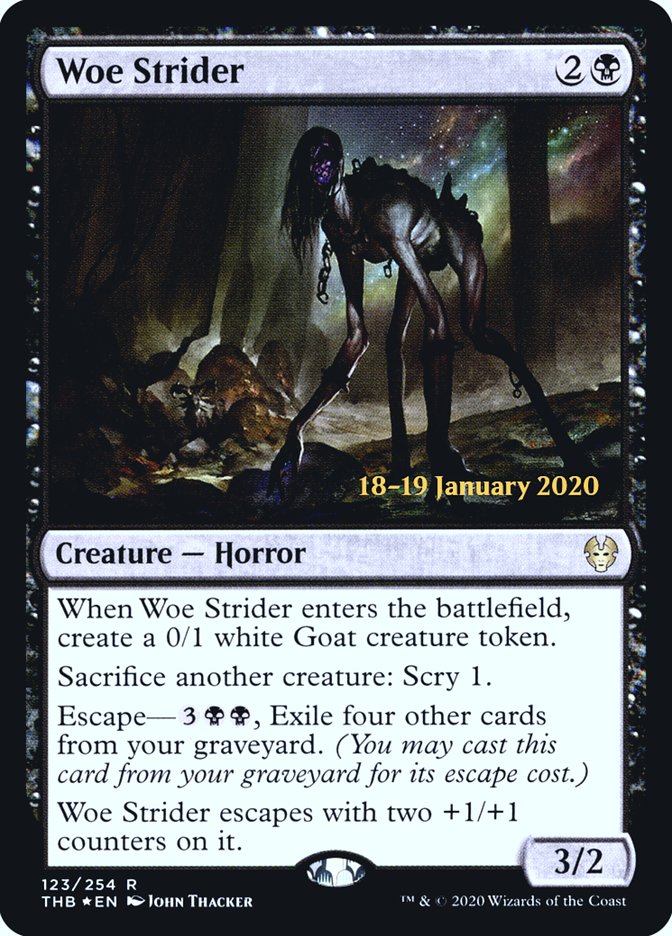 Woe Strider [Theros Beyond Death Prerelease Promos] | Jomio and Rueliete's Cards and Comics