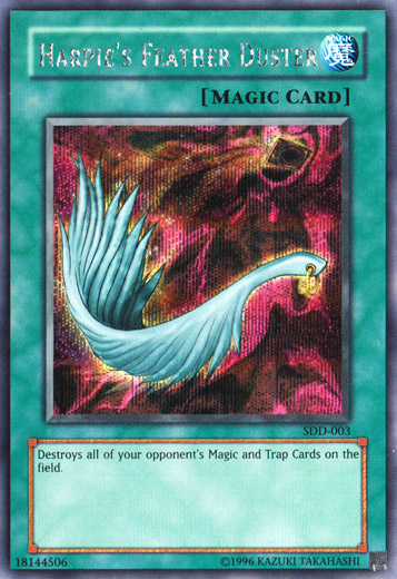 Harpie's Feather Duster [SDD-003] Secret Rare | Jomio and Rueliete's Cards and Comics