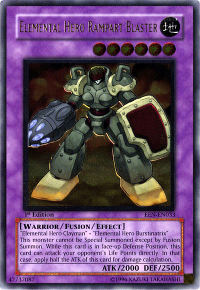 Elemental Hero Rampart Blaster [EEN-EN033] Ultimate Rare | Jomio and Rueliete's Cards and Comics