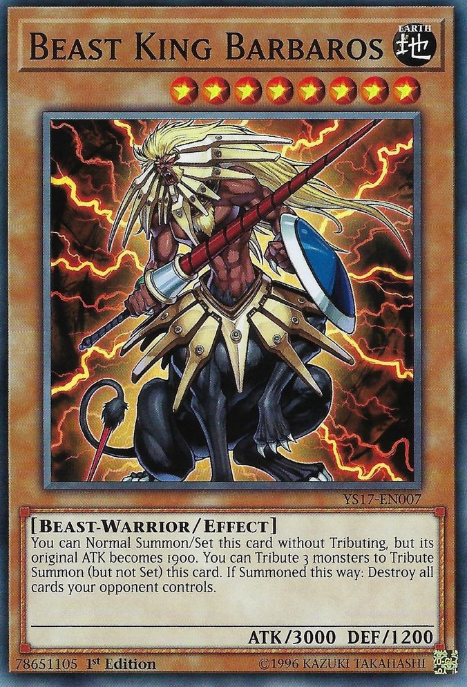 Beast King Barbaros [YS17-EN007] Common | Jomio and Rueliete's Cards and Comics