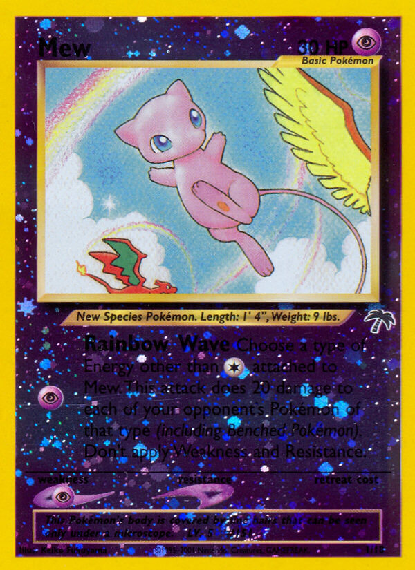 Mew (1/18) [Southern Islands] | Jomio and Rueliete's Cards and Comics