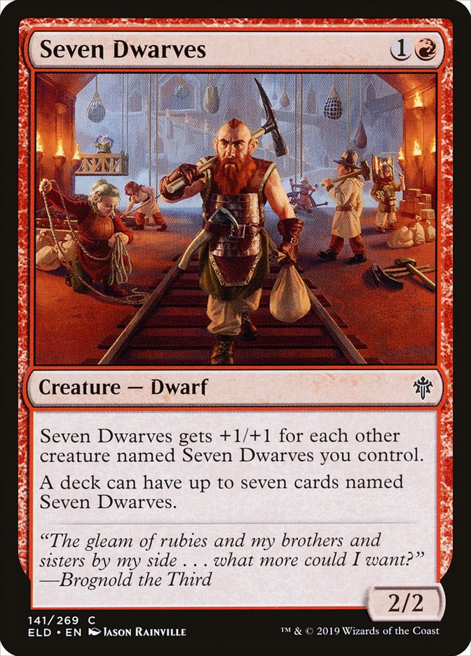 Seven Dwarves [Throne of Eldraine] | Jomio and Rueliete's Cards and Comics
