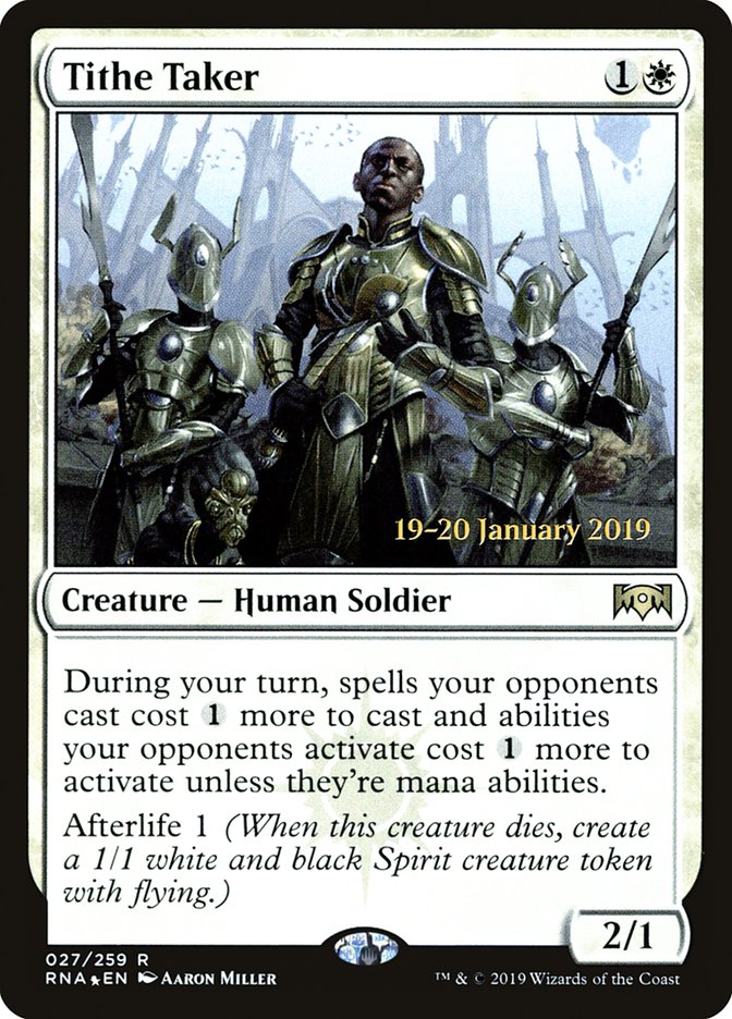 Tithe Taker [Ravnica Allegiance Prerelease Promos] | Jomio and Rueliete's Cards and Comics
