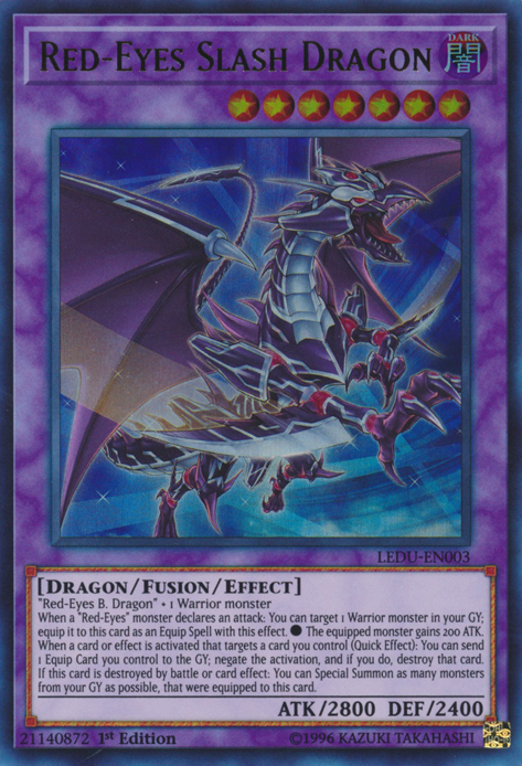 Red-Eyes Slash Dragon [LEDU-EN003] Ultra Rare | Jomio and Rueliete's Cards and Comics