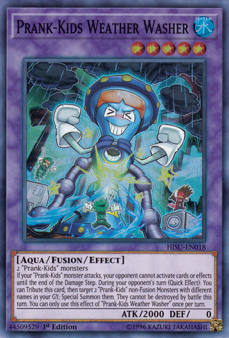 Prank-Kids Weather Washer [HISU-EN018] Super Rare | Jomio and Rueliete's Cards and Comics
