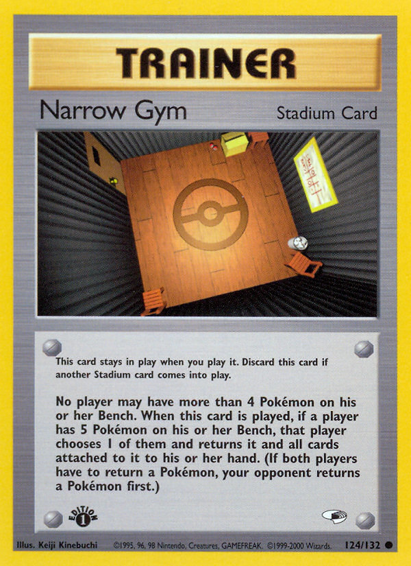 Narrow Gym (124/132) [Gym Heroes 1st Edition] | Jomio and Rueliete's Cards and Comics
