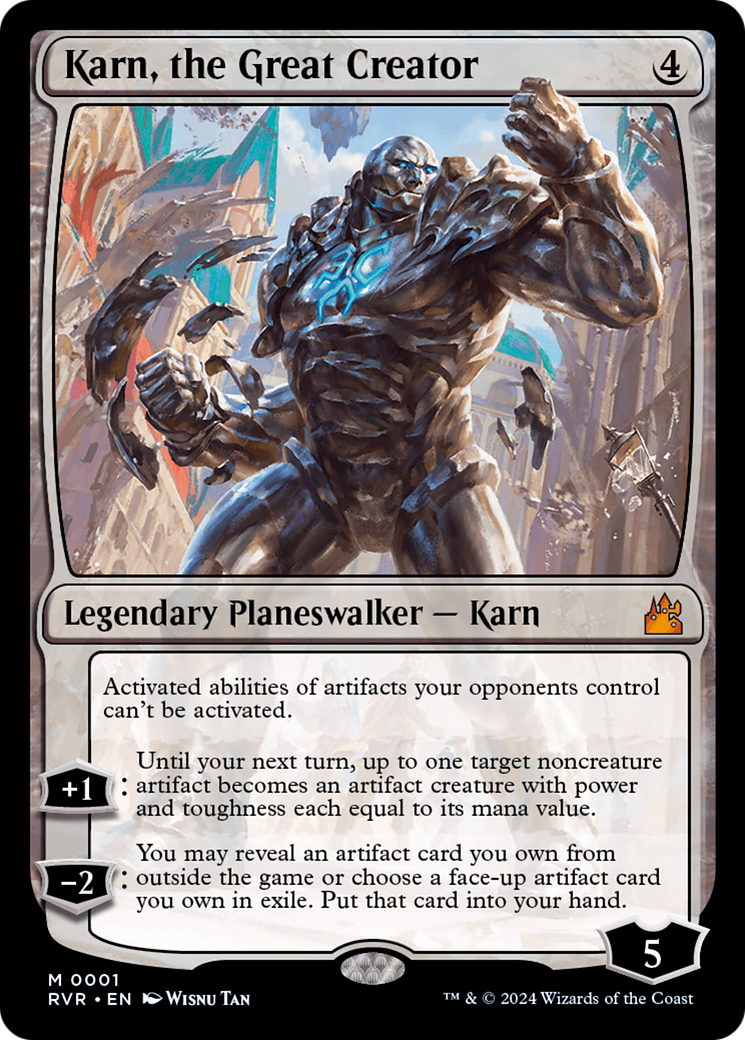 Karn, the Great Creator [Ravnica Remastered] | Jomio and Rueliete's Cards and Comics