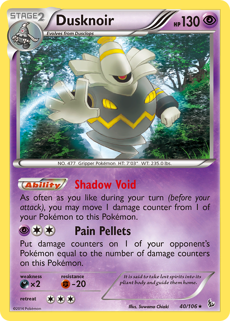 Dusknoir (40/106) [XY: Flashfire] | Jomio and Rueliete's Cards and Comics