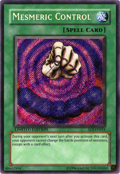 Mesmeric Control [SOI-ENSE4] Secret Rare | Jomio and Rueliete's Cards and Comics