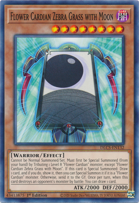 Flower Cardian Zebra Grass with Moon [DLCS-EN132] Common | Jomio and Rueliete's Cards and Comics