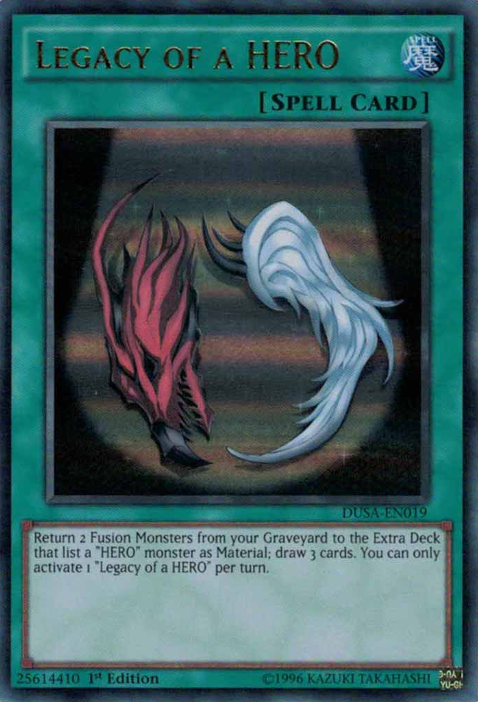Legacy of a HERO [DUSA-EN019] Ultra Rare | Jomio and Rueliete's Cards and Comics