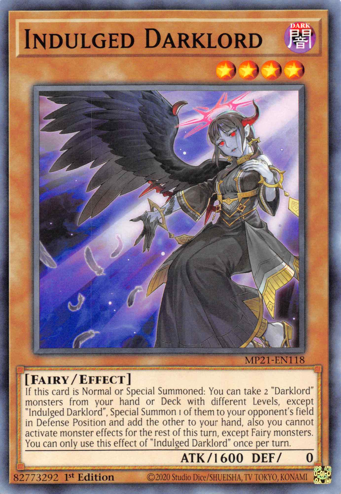 Indulged Darklord [MP21-EN118] Common | Jomio and Rueliete's Cards and Comics