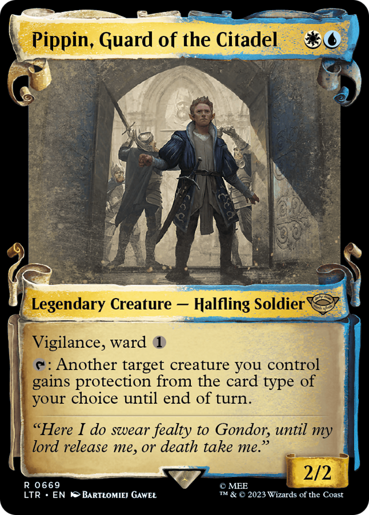 Pippin, Guard of the Citadel [The Lord of the Rings: Tales of Middle-Earth Showcase Scrolls] | Jomio and Rueliete's Cards and Comics