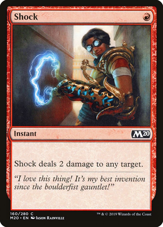 Shock [Core Set 2020] | Jomio and Rueliete's Cards and Comics