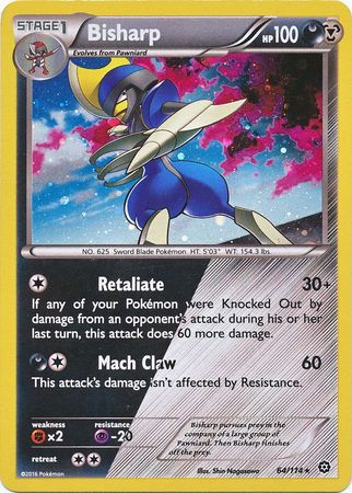 Bisharp (64/114) (Cosmos Holo) [XY: Steam Siege] | Jomio and Rueliete's Cards and Comics