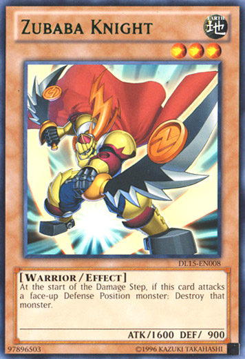 Zubaba Knight (Green) [DL15-EN008] Rare | Jomio and Rueliete's Cards and Comics