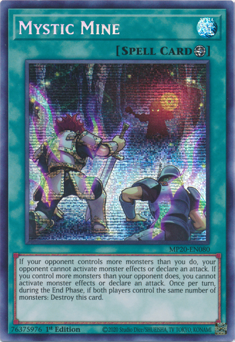 Mystic Mine [MP20-EN080] Prismatic Secret Rare | Jomio and Rueliete's Cards and Comics